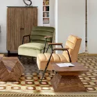 Homemotion Pyramidal Sheesham Wood Soffbord - Torrice Viadurini