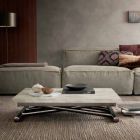 Modernt omvandlingsbart soffbord i trä och metall tillverkat i Italien - Gabri Viadurini