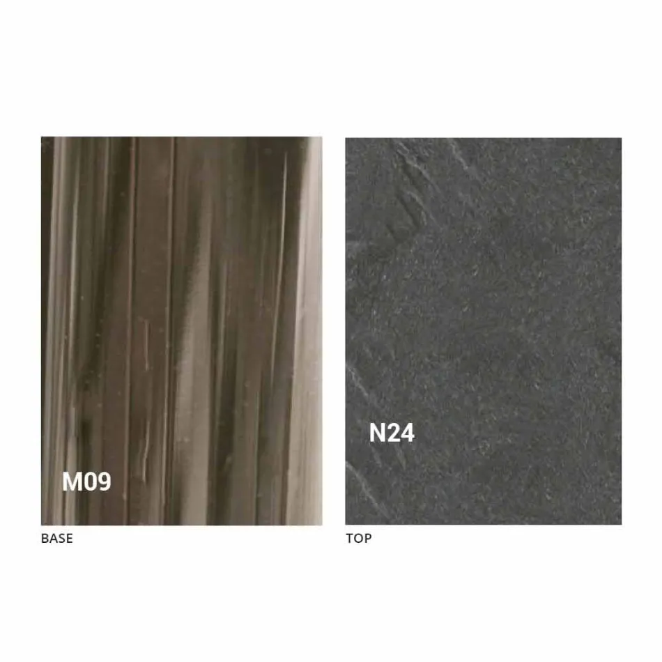 Modernt omvandlingsbart soffbord i trä och metall tillverkat i Italien - Gabri Viadurini