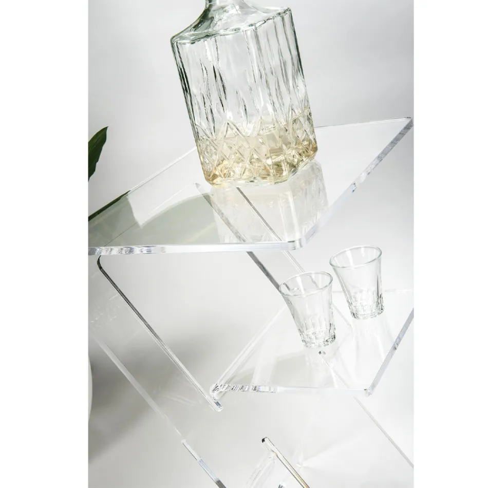 Soffbord i transparent plexiglas inomhus eller utomhus - Platano Viadurini