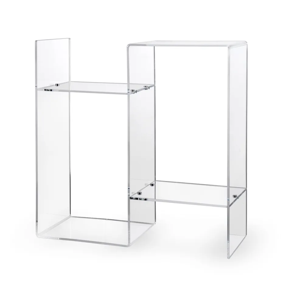 Soffbord i Transparent eller Fume Plexiglas Made in Italy - Janne Viadurini