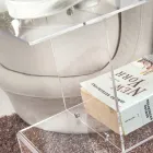 Soffbord i Transparent eller Fume Plexiglas Made in Italy - Janne Viadurini