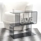 Soffbord i Transparent eller Fume Plexiglas Made in Italy - Janne Viadurini