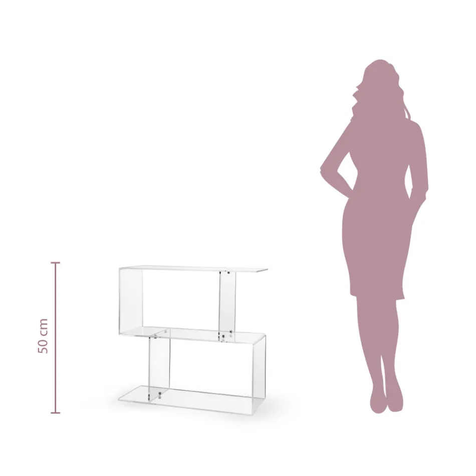 Soffbord i Transparent eller Fume Plexiglas Made in Italy - Janne Viadurini