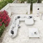 Utomhussoffbord i aluminium och stål tillverkat i Italien - Plinto av Varaschin Viadurini