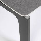 Utomhussoffbord med keramisk skiva och aluminiumfot, Homemotion - Rivas Viadurini