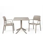 Utomhussoffbord med perforerad polypropenskiva - gaffel Viadurini