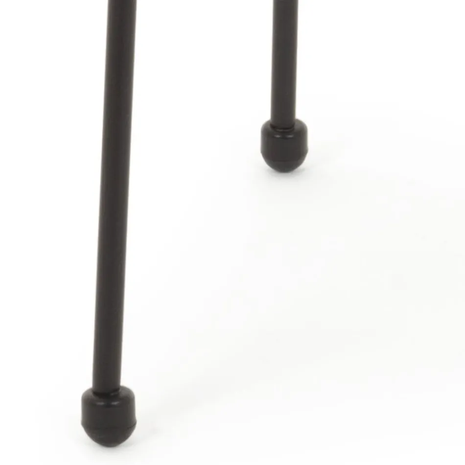 Utomhussoffbord i stål med designerglasskiva - Spumolizia Viadurini