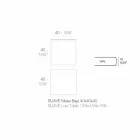 Soffbord utomhus i aluminium och fyrkantigt svart laminat - Suave av Vondom Viadurini