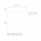 Soffbord utomhus i aluminium och fyrkantigt svart laminat - Suave av Vondom Viadurini