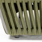 Utomhussoffbord i aluminium och vävt tyg - Eugene Viadurini