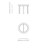 Soffbord i teak utomhus tillverkat i Italien - Briga Viadurini