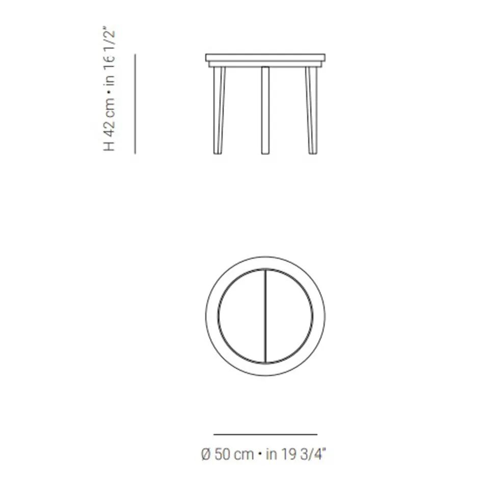 Soffbord i teak utomhus tillverkat i Italien - Briga Viadurini