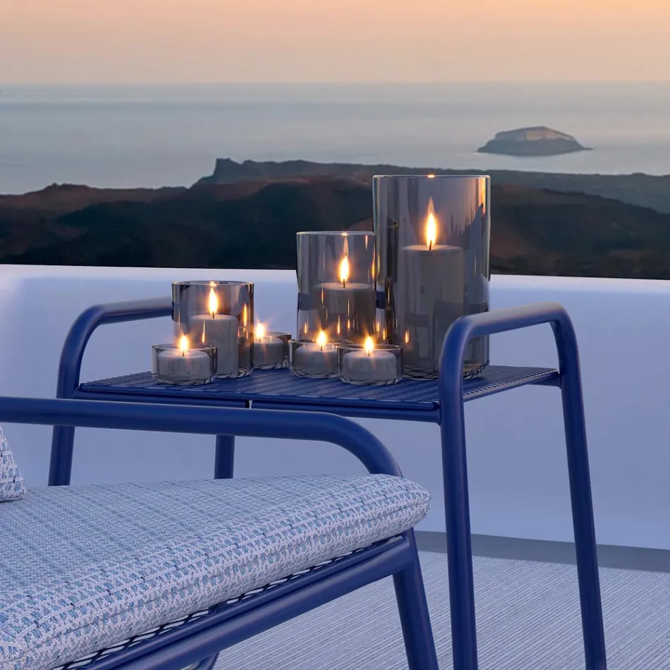 Högkvalitativt färgat metallsoffbord i metall - Karol Viadurini