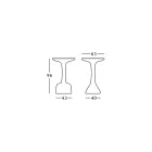 Utomhussoffbord i färgad polyeten 96 cm Tillverkat i Italien - Uliveto Viadurini