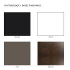 Utomhussoffbord i färgad polyeten 96 cm Tillverkat i Italien - Uliveto Viadurini