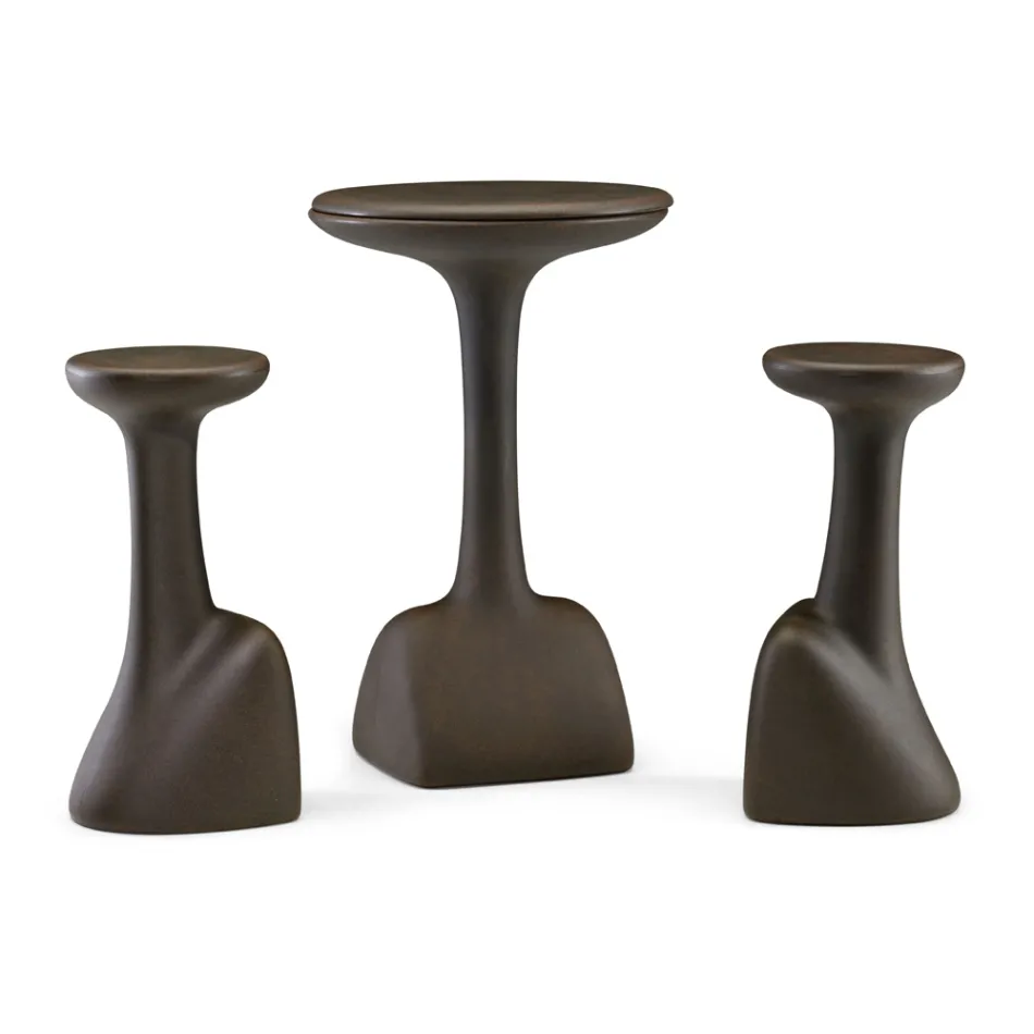 Utomhussoffbord i färgad polyeten 96 cm Tillverkat i Italien - Uliveto Viadurini