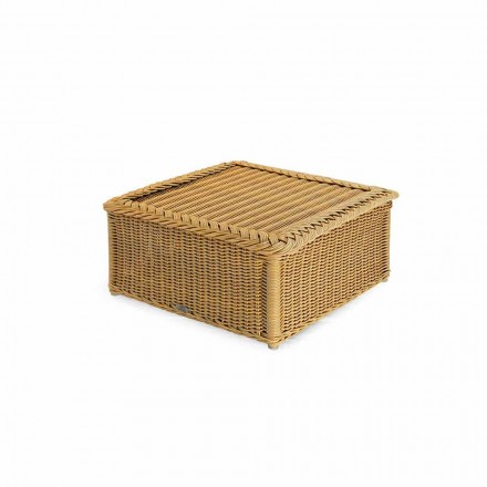 Bord för utomhus tillverkat helt av polyeten flätad handen Matt Viadurini