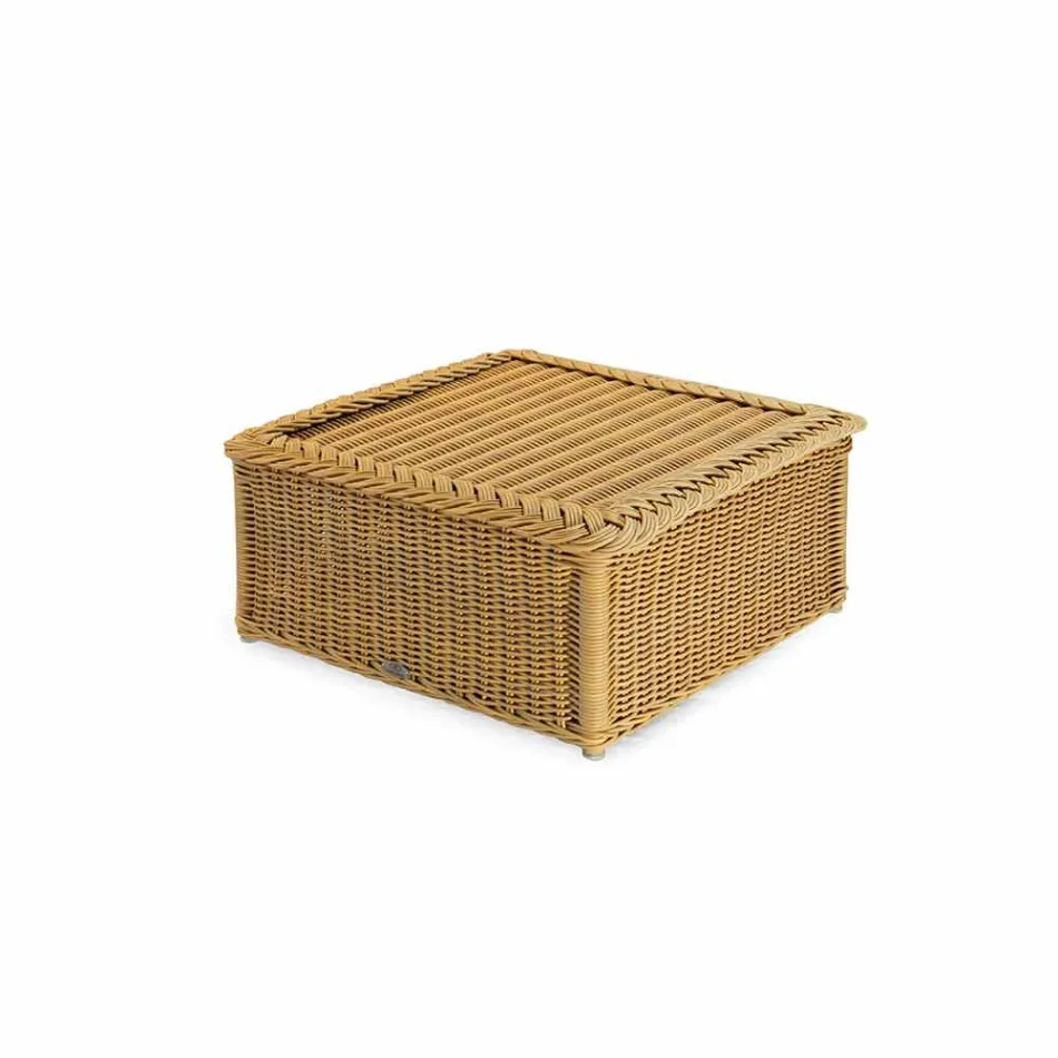 Bord för utomhus tillverkat helt av polyeten flätad handen Matt Viadurini