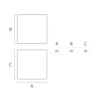 Ljust utomhussoffbord i vit polyeten Tillverkat i Italien - Derti Viadurini