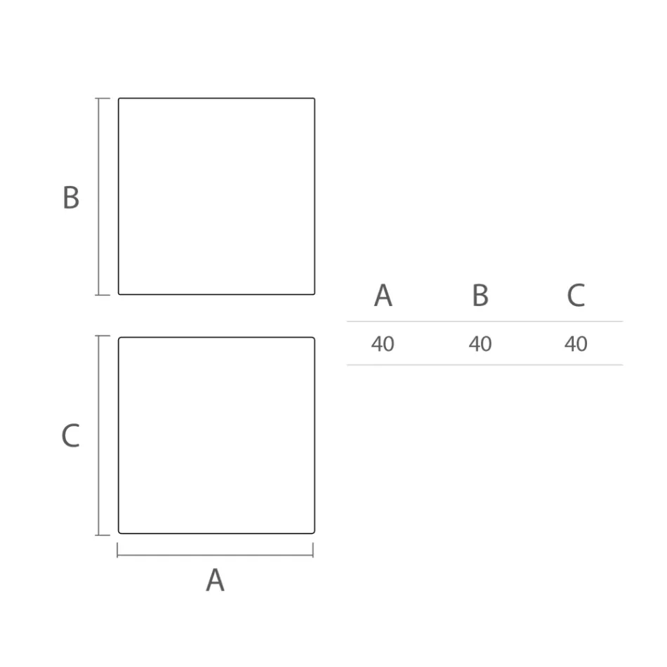 Ljust utomhussoffbord i vit polyeten Tillverkat i Italien - Derti Viadurini