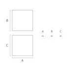 Ljust utomhussoffbord i vit polyeten Tillverkat i Italien - Derti Viadurini