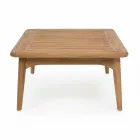 Homemotion Modern Teak Wood utomhusbord - Luanaedmea Viadurini