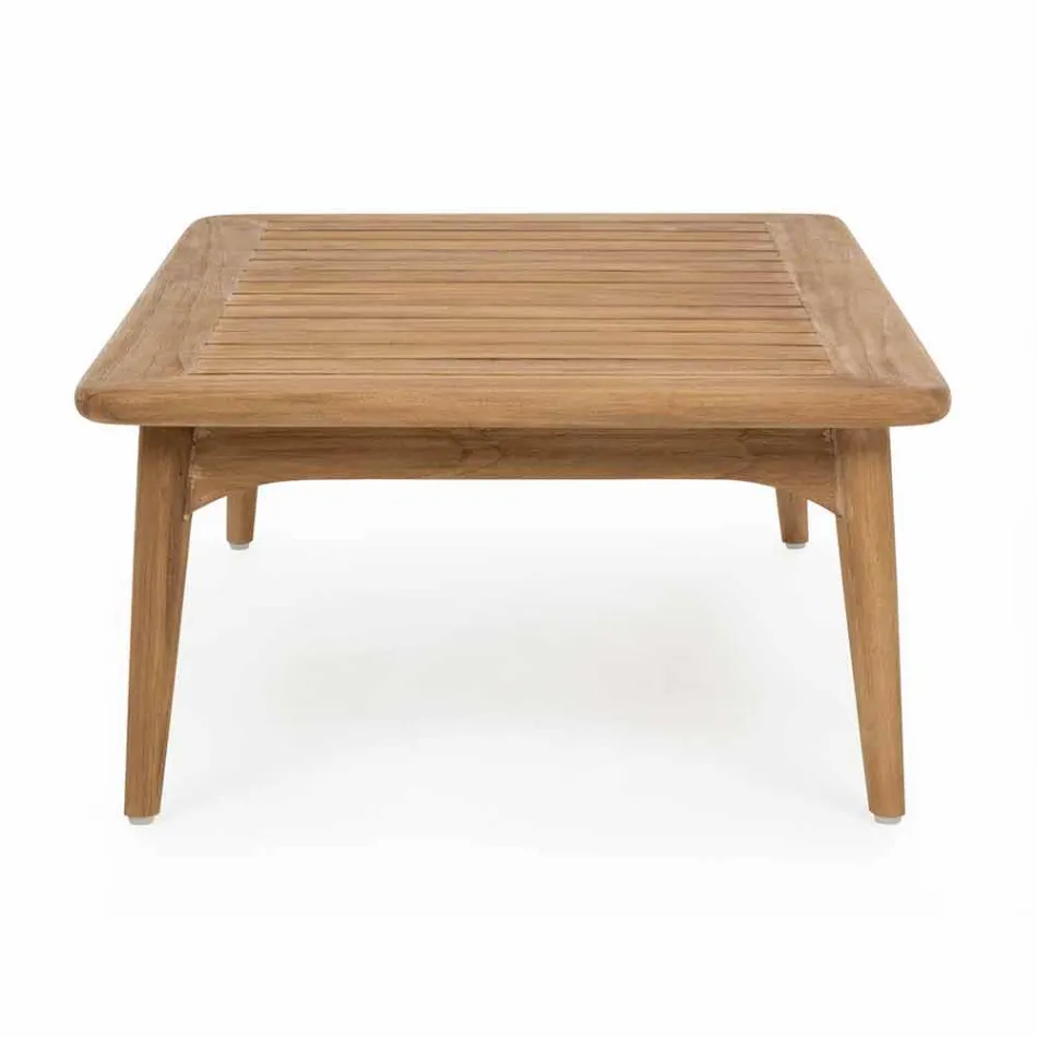 Homemotion Modern Teak Wood utomhusbord - Luanaedmea Viadurini