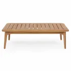 Homemotion Modern Teak Wood utomhusbord - Luanaedmea Viadurini