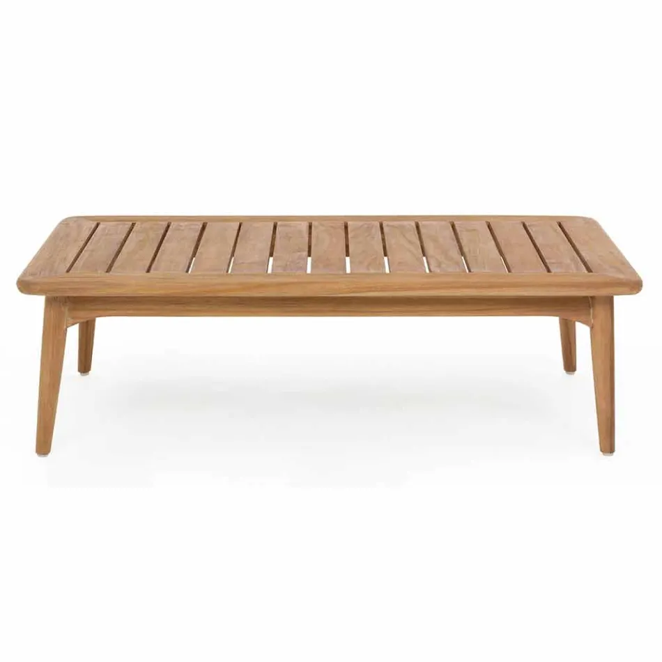 Homemotion Modern Teak Wood utomhusbord - Luanaedmea Viadurini