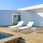 Fyrkantigt utesoffbord i målat aluminium, Homemotion 2 delar - Marius Viadurini