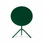 Rund utomhusmetall- och plåtbord tillverkad i Italien - Alberic Viadurini