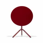 Rund utomhusmetall- och plåtbord tillverkad i Italien - Alberic Viadurini