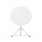 Rund utomhusmetall- och plåtbord tillverkad i Italien - Alberic Viadurini