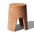 Runt terrakotta utomhus soffbord tillverkat i Italien - Degolino