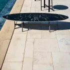 Utomhus soffbord stålkonstruktion tillverkad i Italien - Börja med Myyour Viadurini