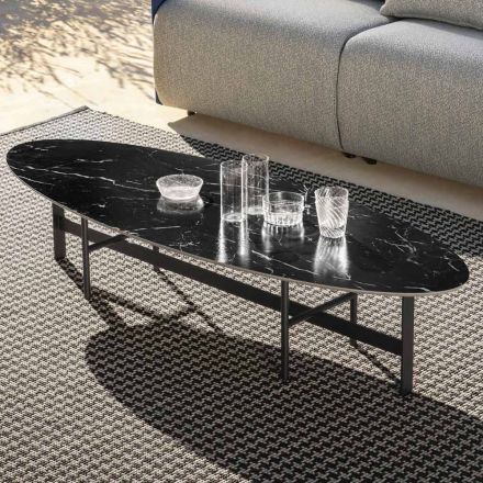 Utomhus soffbord stålkonstruktion tillverkad i Italien - Börja med Myyour Viadurini