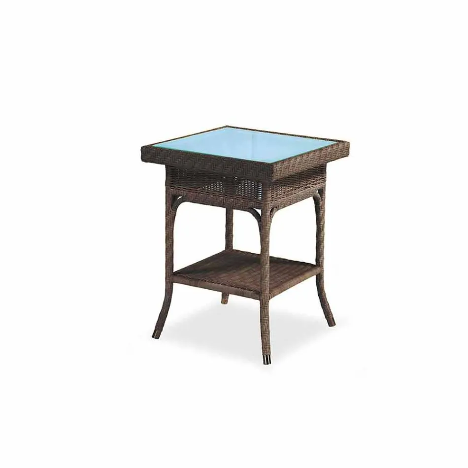 Kaffe Garden 56x56 cm handvävda polyeten Chad Viadurini