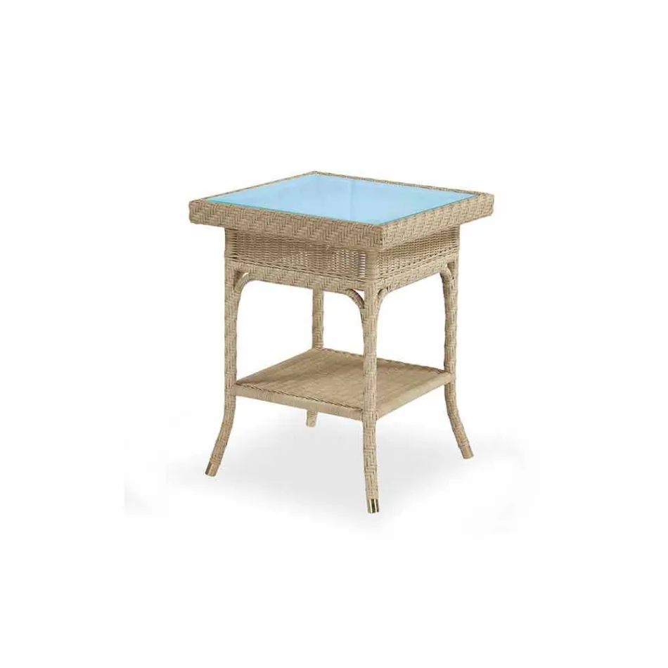 Kaffe Garden 56x56 cm handvävda polyeten Chad Viadurini