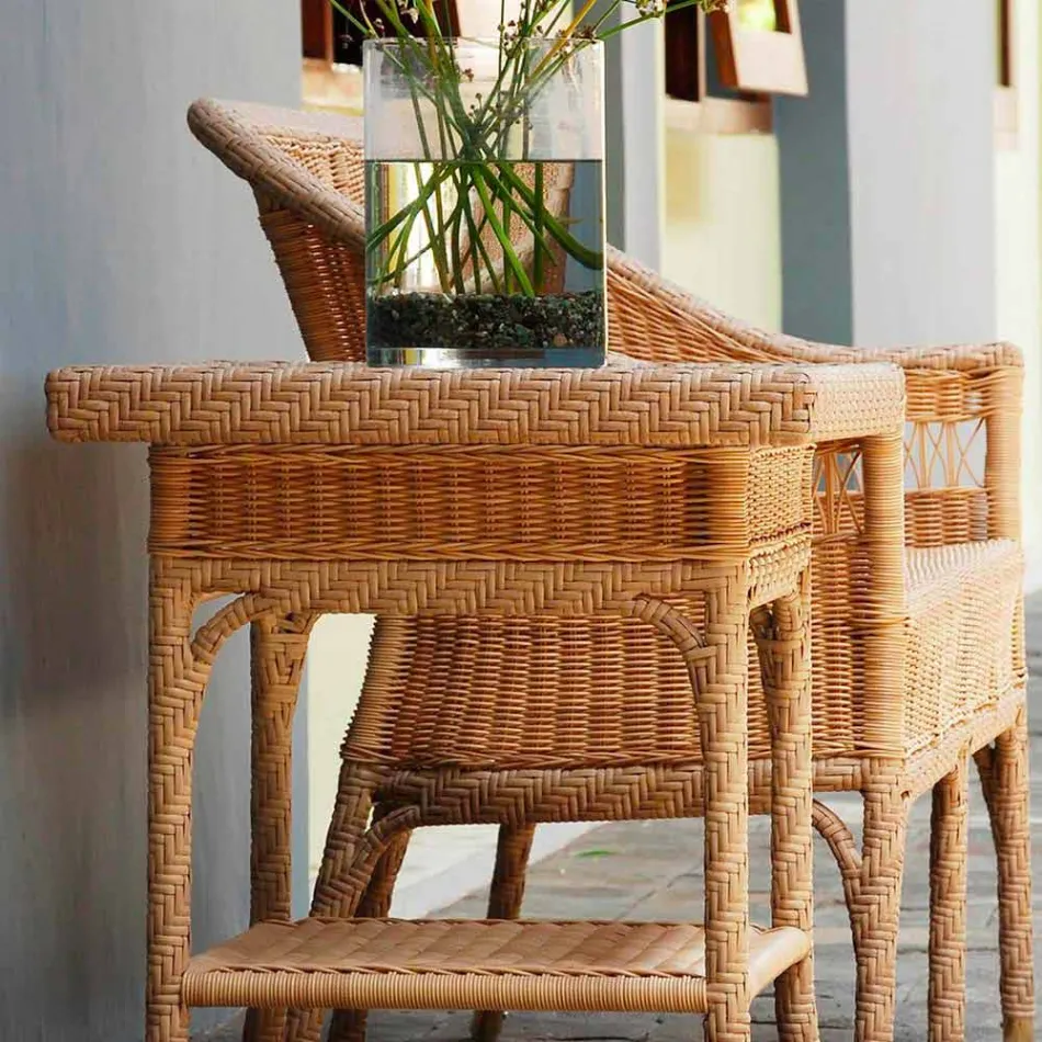 Kaffe Garden 56x56 cm handvävda polyeten Chad Viadurini