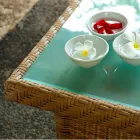 Kaffe Garden 56x56 cm handvävda polyeten Chad Viadurini