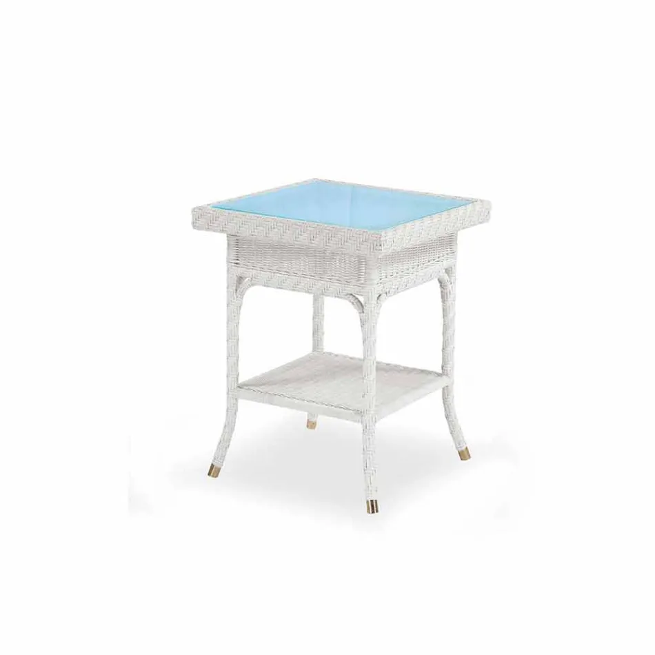 Kaffe Garden 56x56 cm handvävda polyeten Chad Viadurini