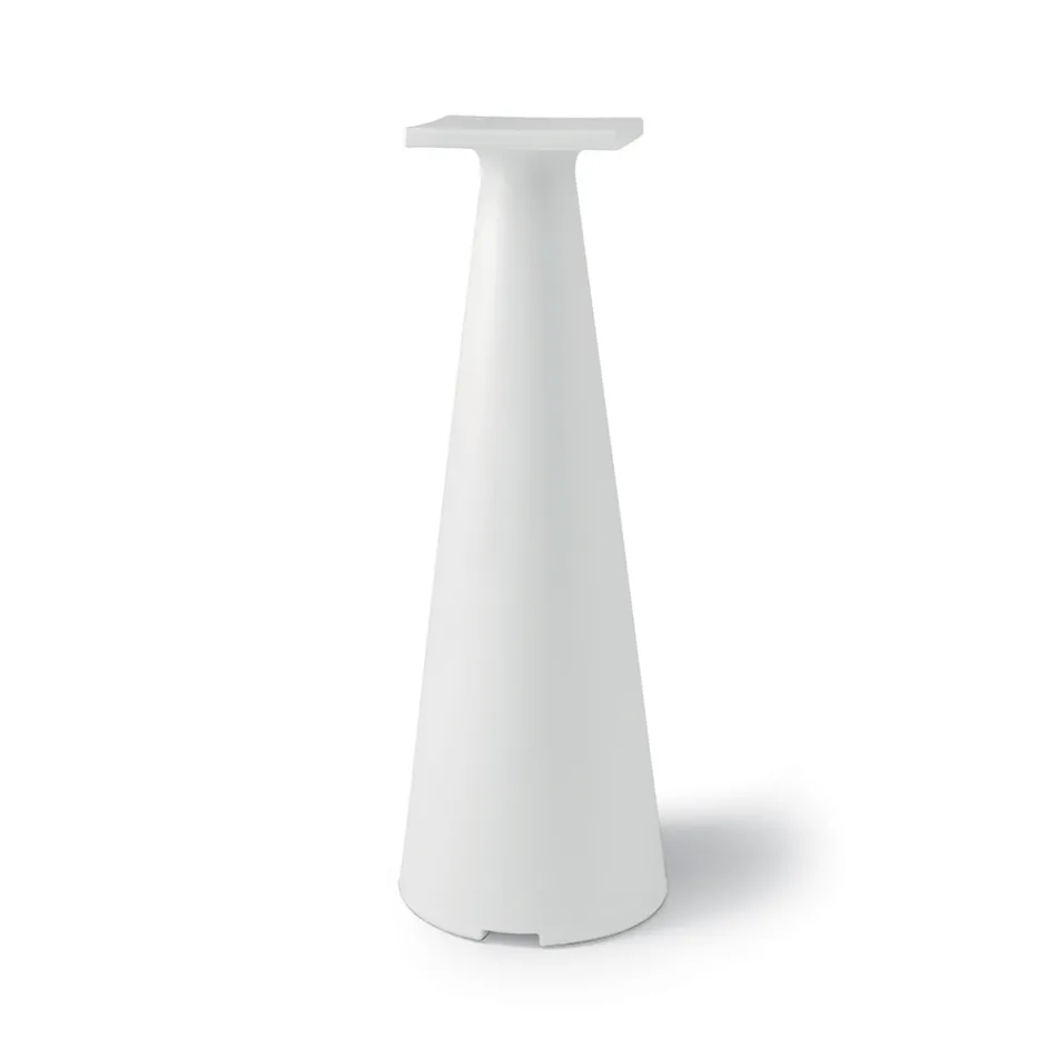 Trädgårdssoffbordsunderrede i polyeten och HPL-skiva Tillverkad i Italien - Lucy Viadurini