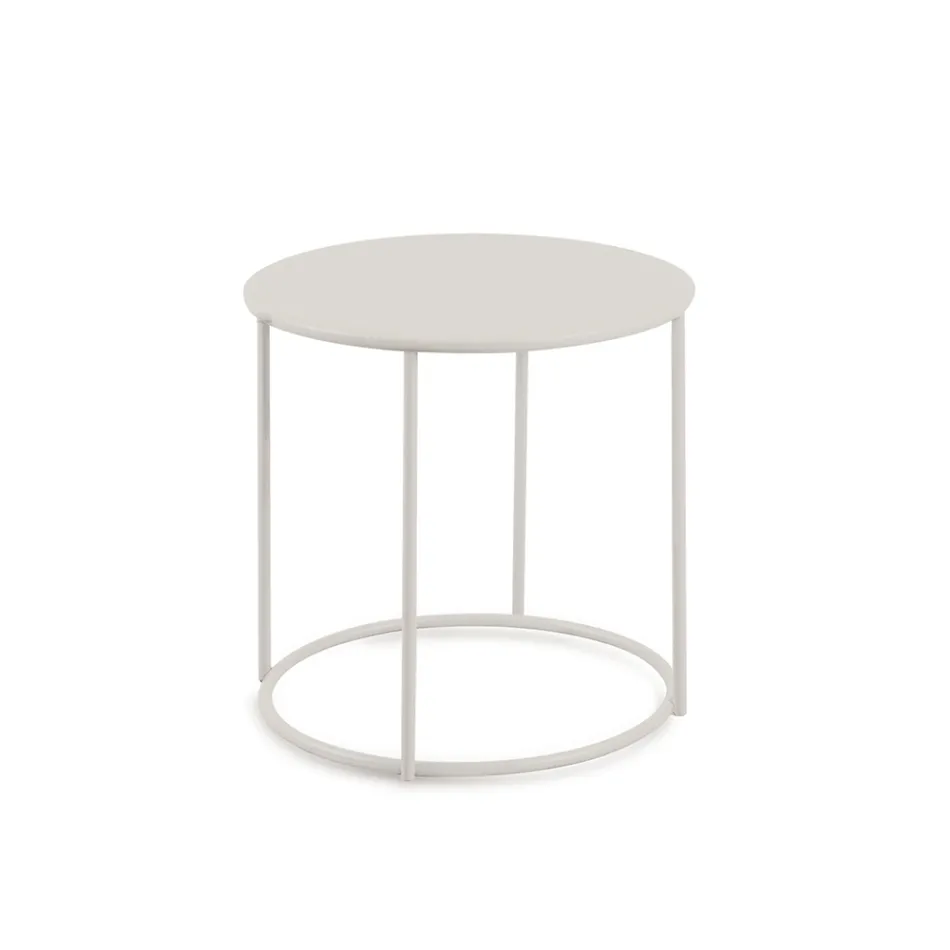 Trädgårdssoffbord i galvaniserat stål i olika storlekar Tillverkat i Italien - Brienne Viadurini