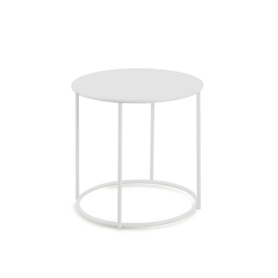 Trädgårdssoffbord i galvaniserat stål i olika storlekar Tillverkat i Italien - Brienne Viadurini