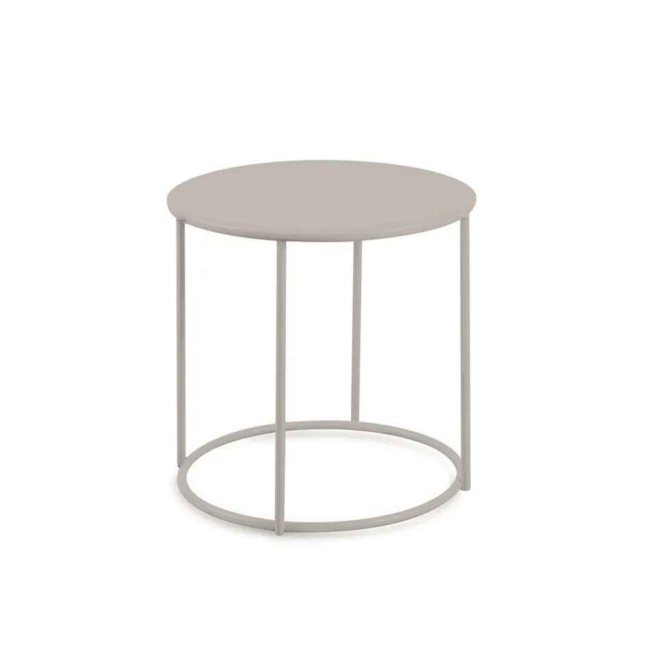 Trädgårdssoffbord i galvaniserat stål i olika storlekar Tillverkat i Italien - Brienne Viadurini