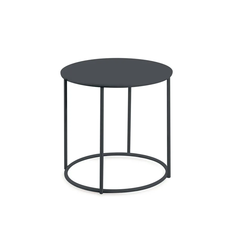 Trädgårdssoffbord i galvaniserat stål i olika storlekar Tillverkat i Italien - Brienne Viadurini