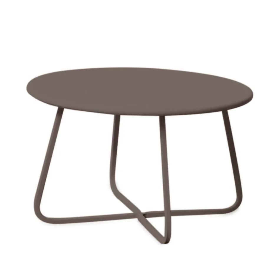 Trädgårdssoffbord i galvaniserat stål Tillverkat i Italien - Brienne Viadurini