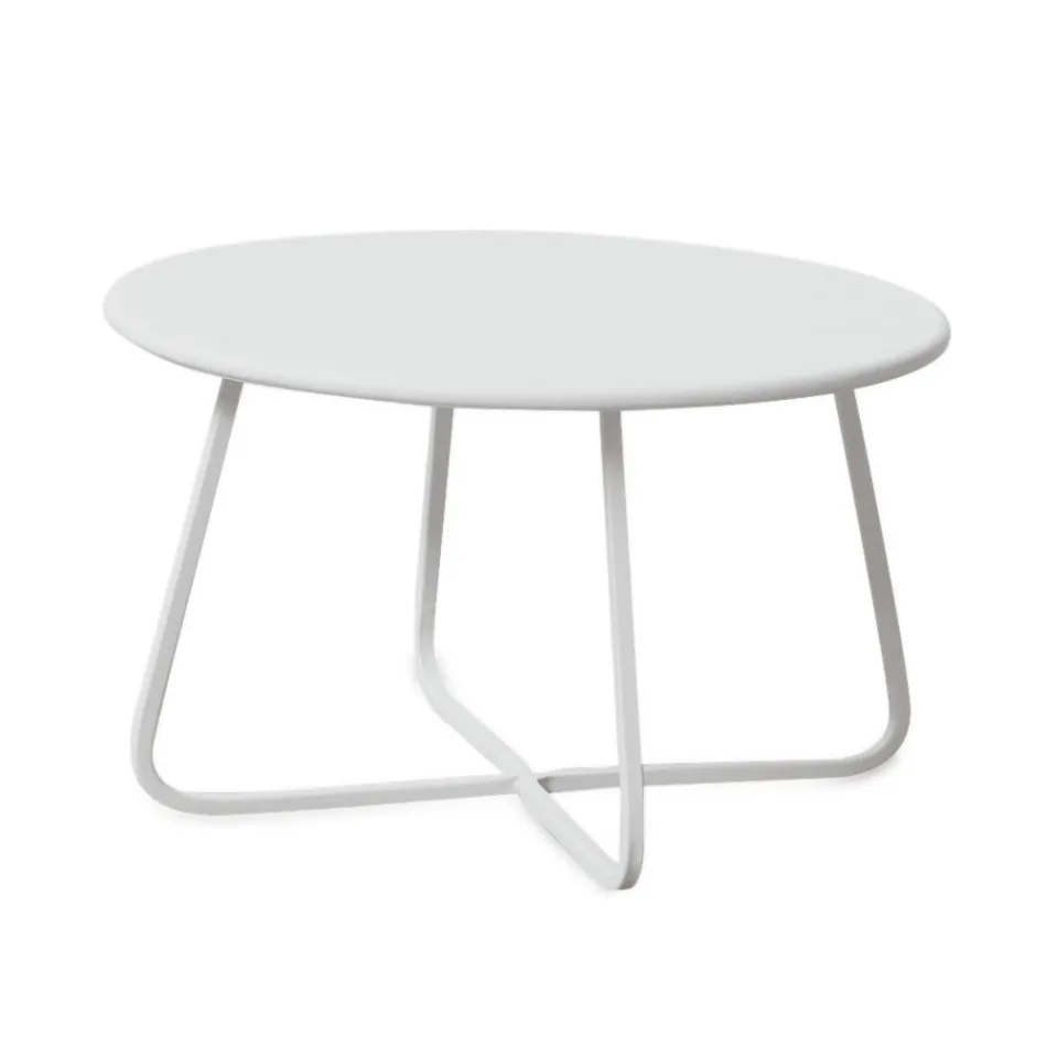 Trädgårdssoffbord i galvaniserat stål Tillverkat i Italien - Brienne Viadurini