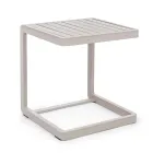 Trädgårdssoffbord i målat aluminium, Homemotion, 2 delar - Rodric Viadurini